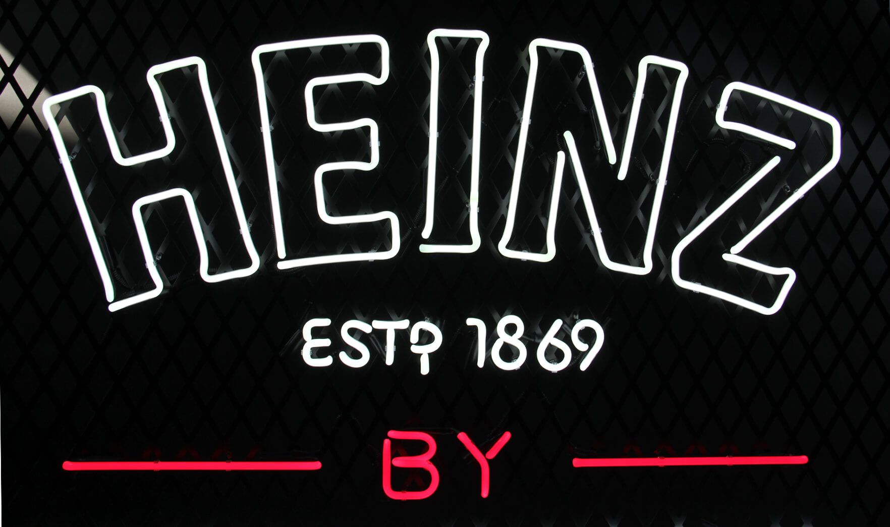 Néon Heinz - Néon blanc heinz 1896 par Newonce