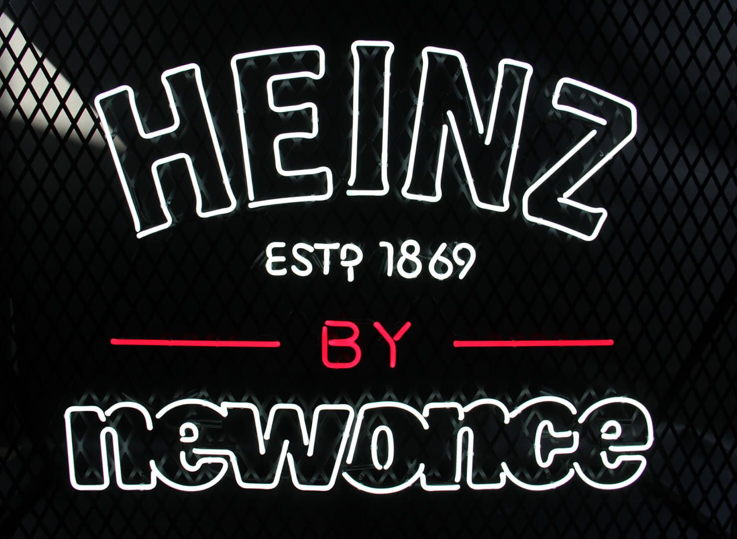 Néon Heinz - Néon blanc Heinz 1896 par Newonce